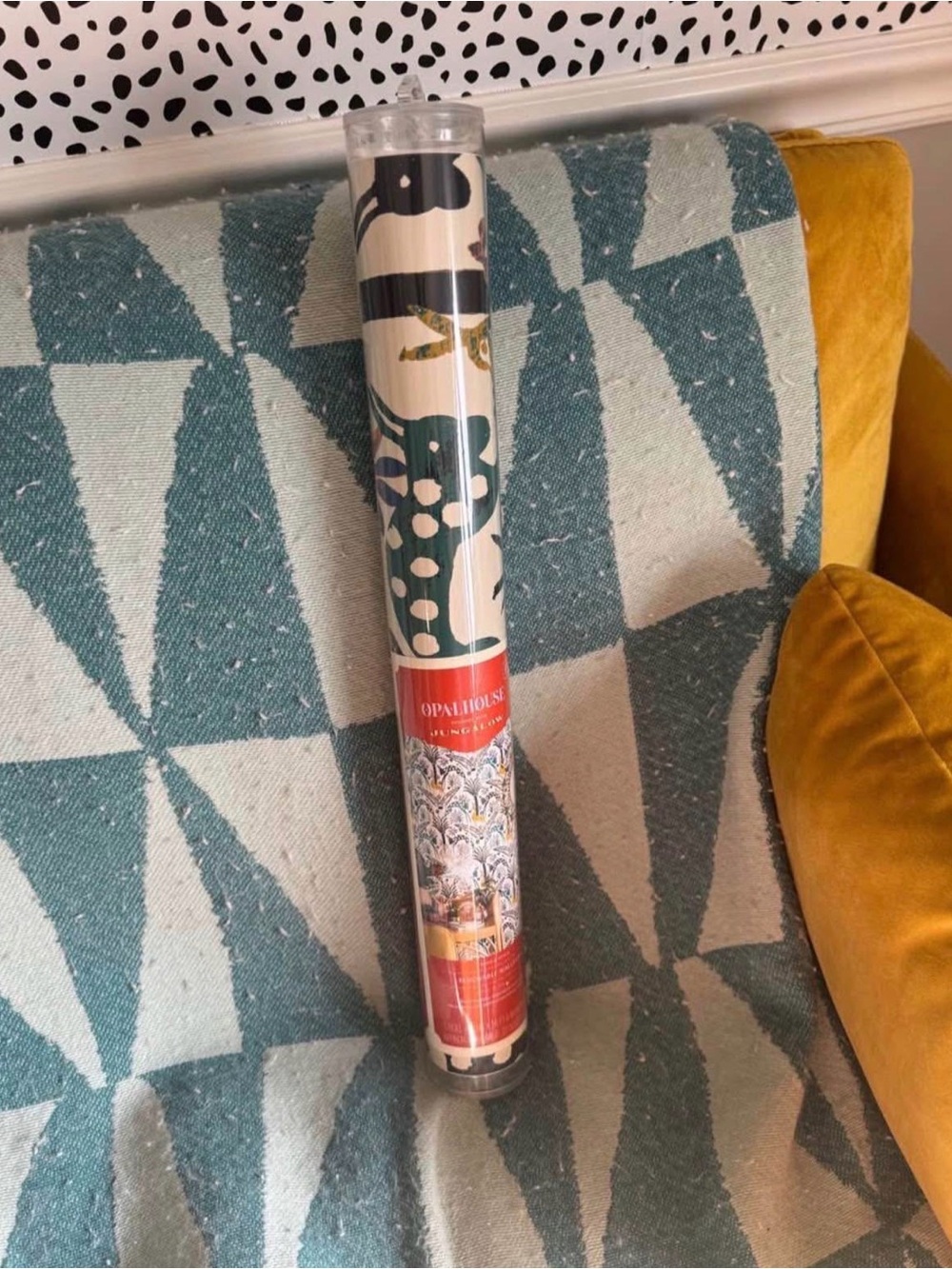 Opalhouse Teal and Mustard Patterned Decorative Wallpaper Roll